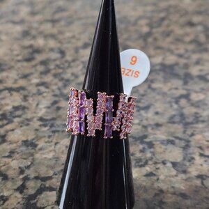 Bomb Party RG72124 "Daylight Symphony" Purple & Lavender Topaz CZ Sz 6